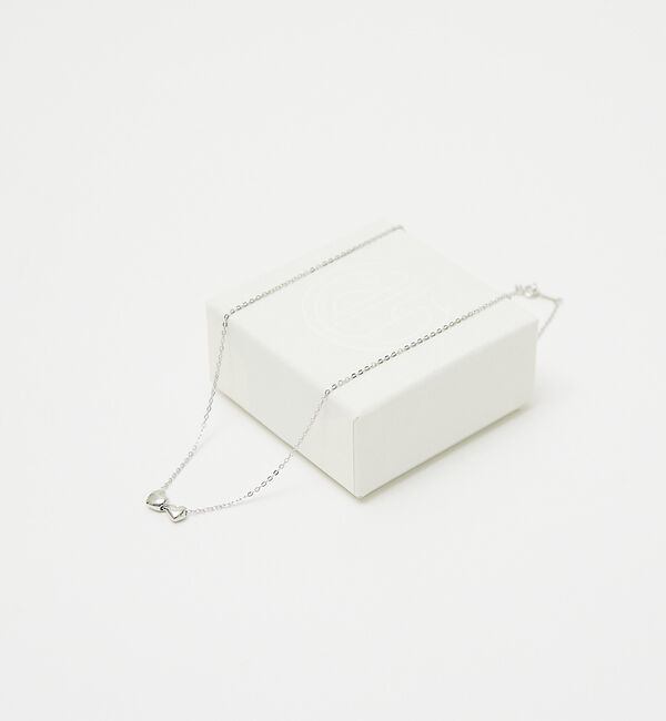 qualite「【ucalypt】ダブルハートネックレス」|ネックレス|