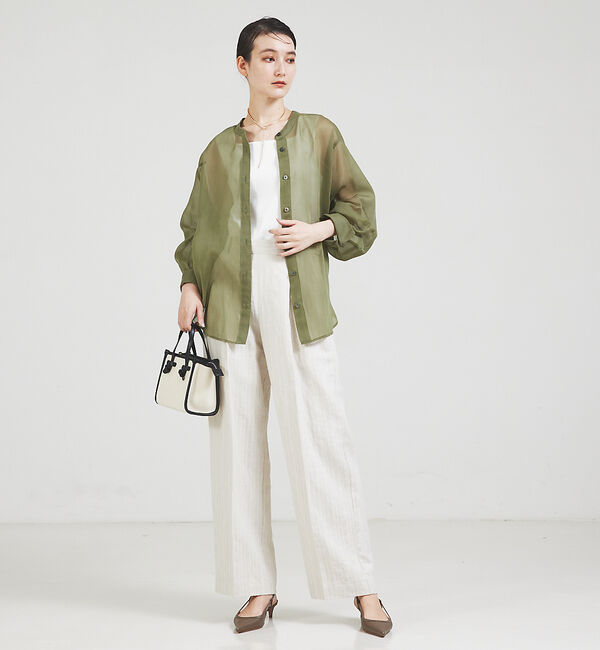 qualite「【セットアップ対応】ランダムヘリンボーンリネンパンツ」|その他|
