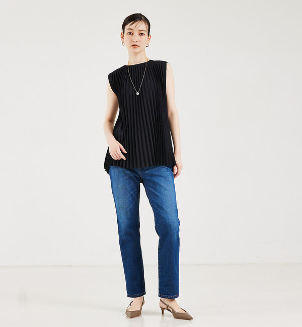 qualite「【e&times;qualite】ストレートストレッチパンツ」|その他|