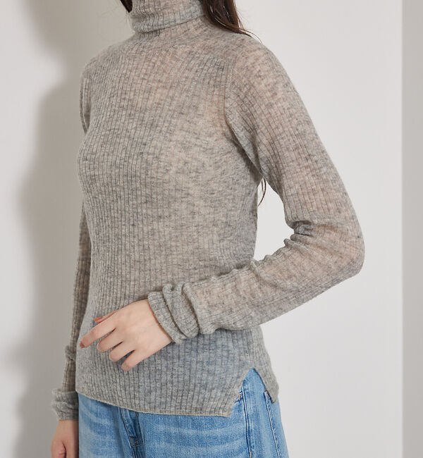 qualite「【冬の主役レイヤード】ウールカシミアシアータートルニット」|ニット・セーター|