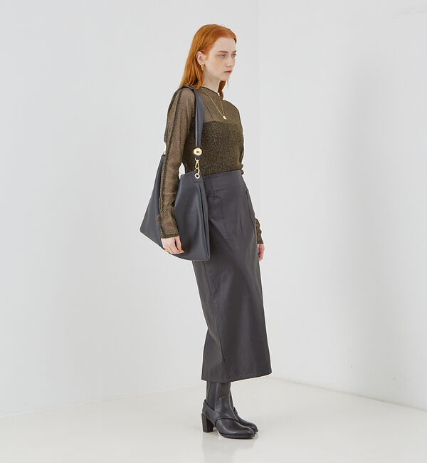 LOWELL things「Resin-T/アクリルHOBOショルダーバッグ 24AW」|トートバッグ|