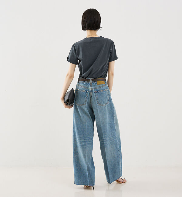 The Store by C' 「【HAIKURE】BETHANY ASIAN FIT／ワイドデニムパンツ」|デニム|