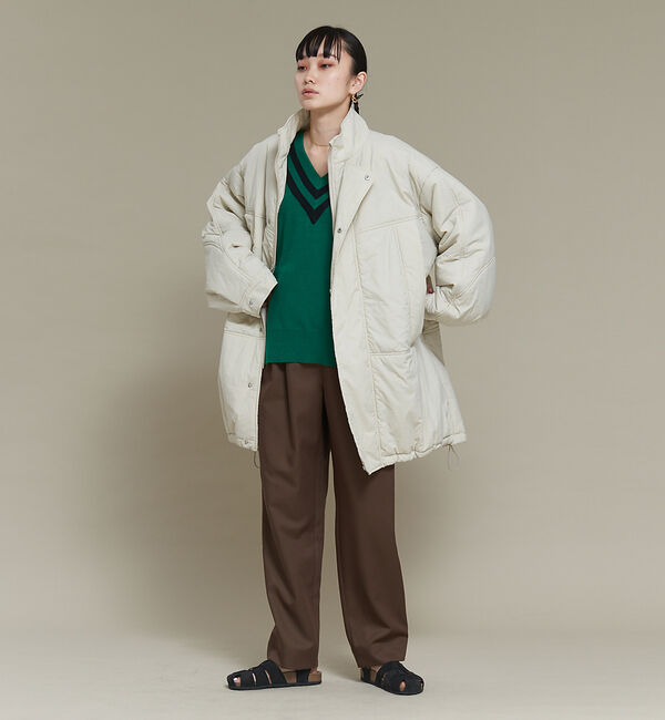NOMINE「【セットアップ可能】ウールライクタックパンツ」|スラックス|