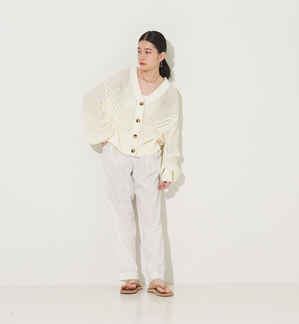 NOMINE「ステッチタックパンツ」|スラックス|