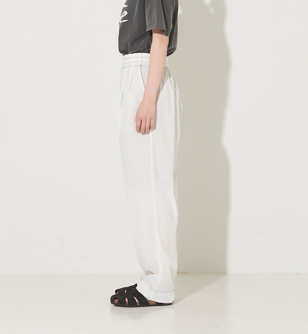 NOMINE「ステッチタックパンツ」|スラックス|