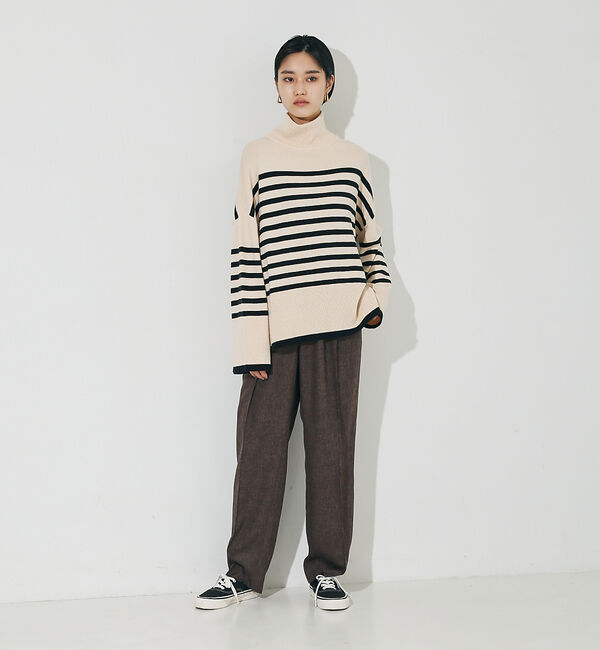 NOMINE「【セットアップ対応可】シャーク3タックテーパードパンツ」|スラックス|