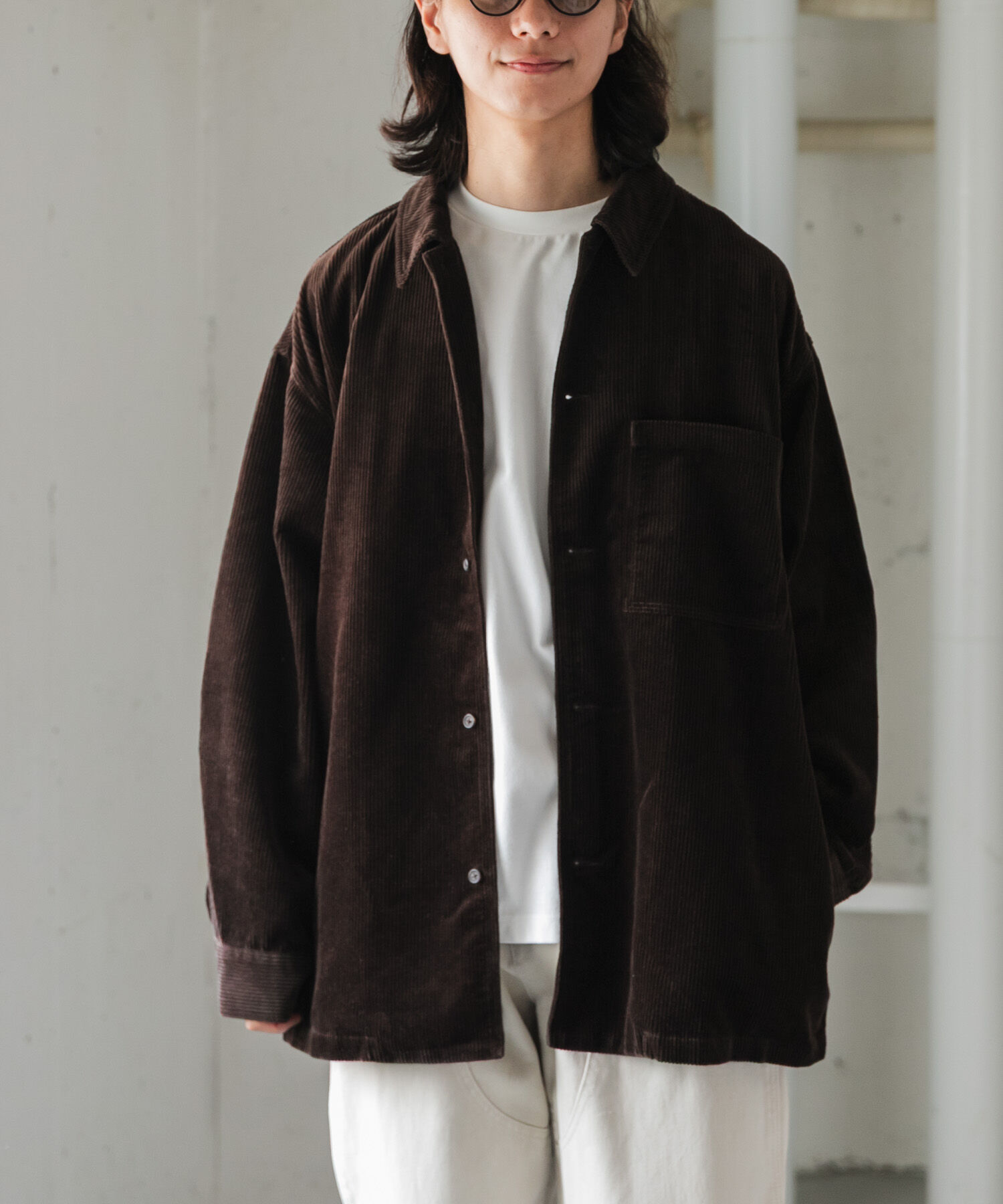 URBAN RESEARCH DOORS「FORK&SPOON　コーデュロイカバーオールジャケット」|その他|ブラウン