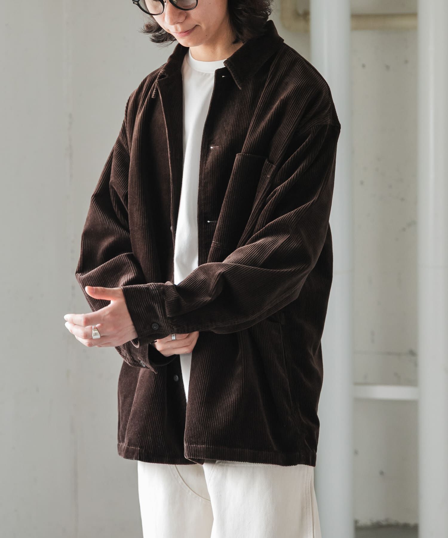 URBAN RESEARCH DOORS「FORK&SPOON　コーデュロイカバーオールジャケット」|その他|