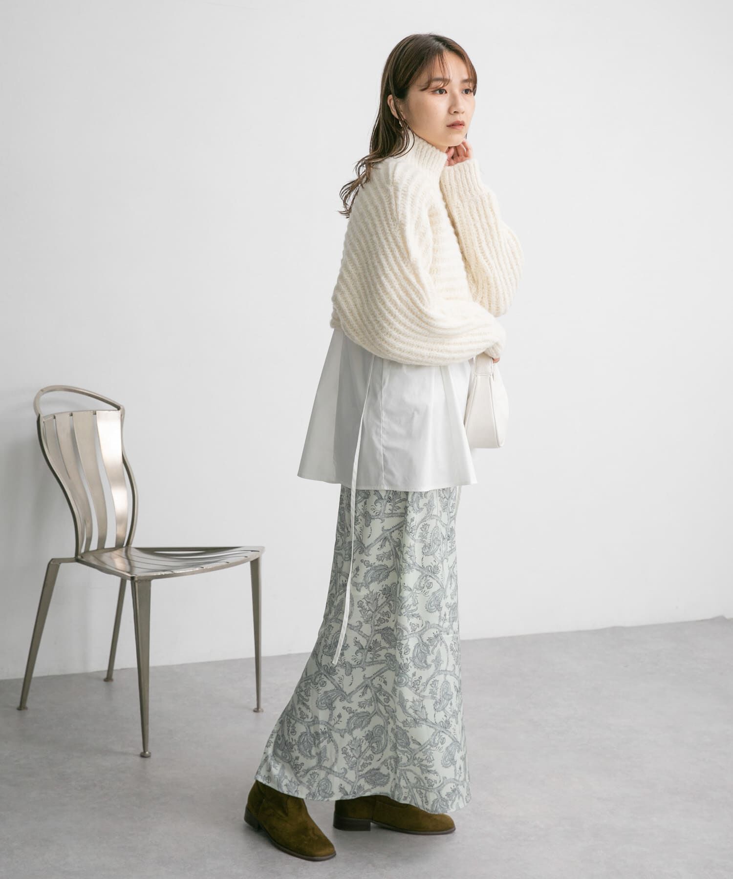  「ハイネックショートニット」|ニット・セーター|