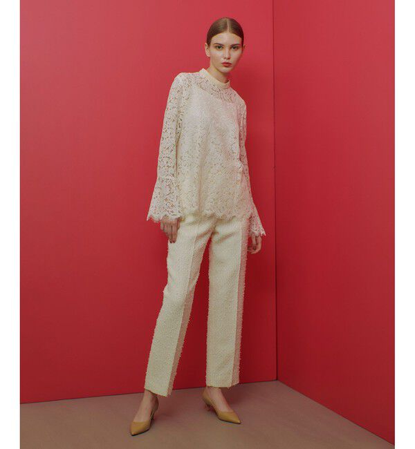 LOULOU WILLOUGHBY「【LOULOU WILLOUGHBY】ファンシーツイードパンツ」|スラックス|