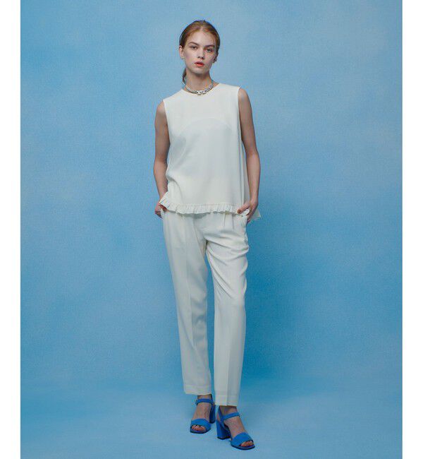 LOULOU WILLOUGHBY「【LOULOU WILLOUGHBY】ハイバックテーパードパンツ」|スラックス|