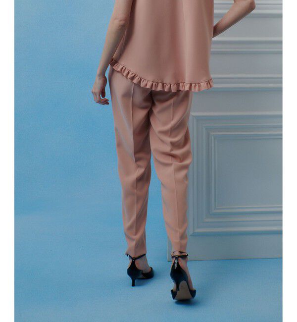 LOULOU WILLOUGHBY「【LOULOU WILLOUGHBY】ハイバックテーパードパンツ」|スラックス|