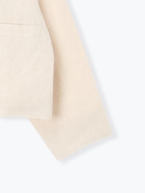 Samansa Mos2「【Cross&times;Linen】クルーネックジャケット」|その他|