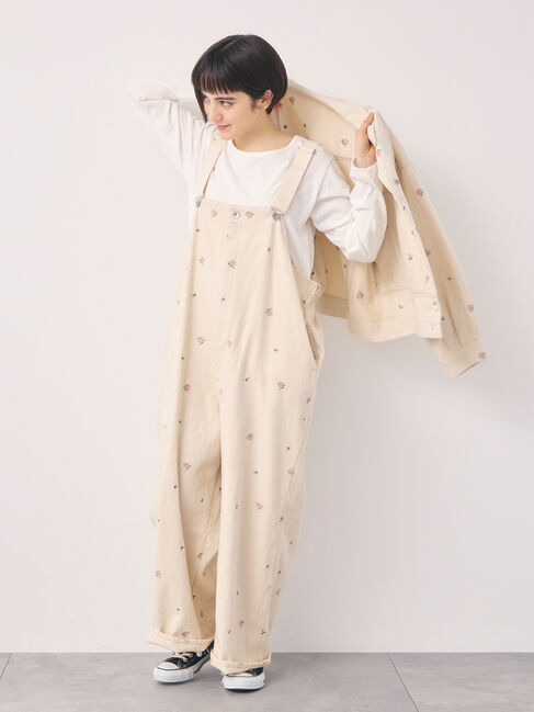 Samansa Mos2「【オーガニックコットン】デニムサロペット」|その他|
