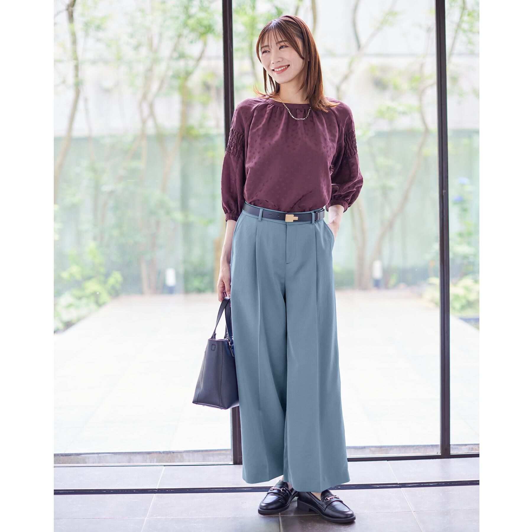 Reflect「【透けない】フルレングスワイドストレートパンツ」|その他|