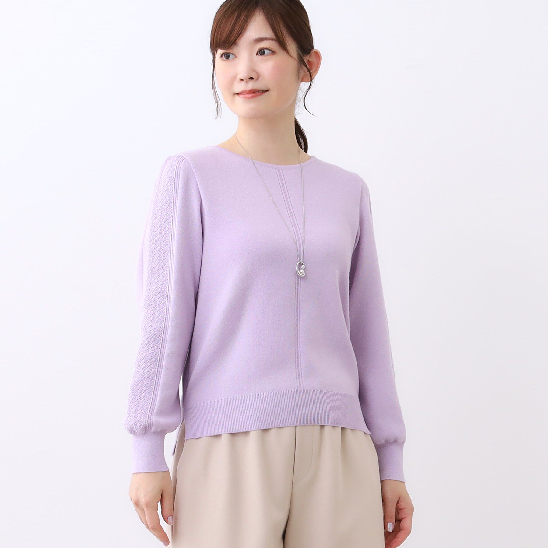 Reflect「【選べる8色／スカートにもパンツにも◎】ウール混ボートネックニット」|ニット・セーター|