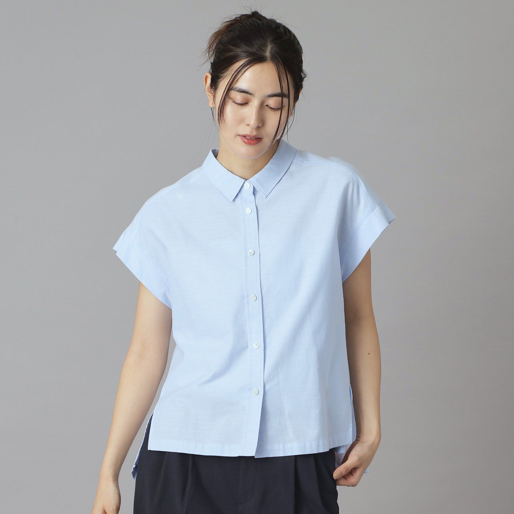 DRESSTERIOR「【毎年人気/ウォッシャブル】バックフレアオックスシャツ」|シャツ・ブラウス|