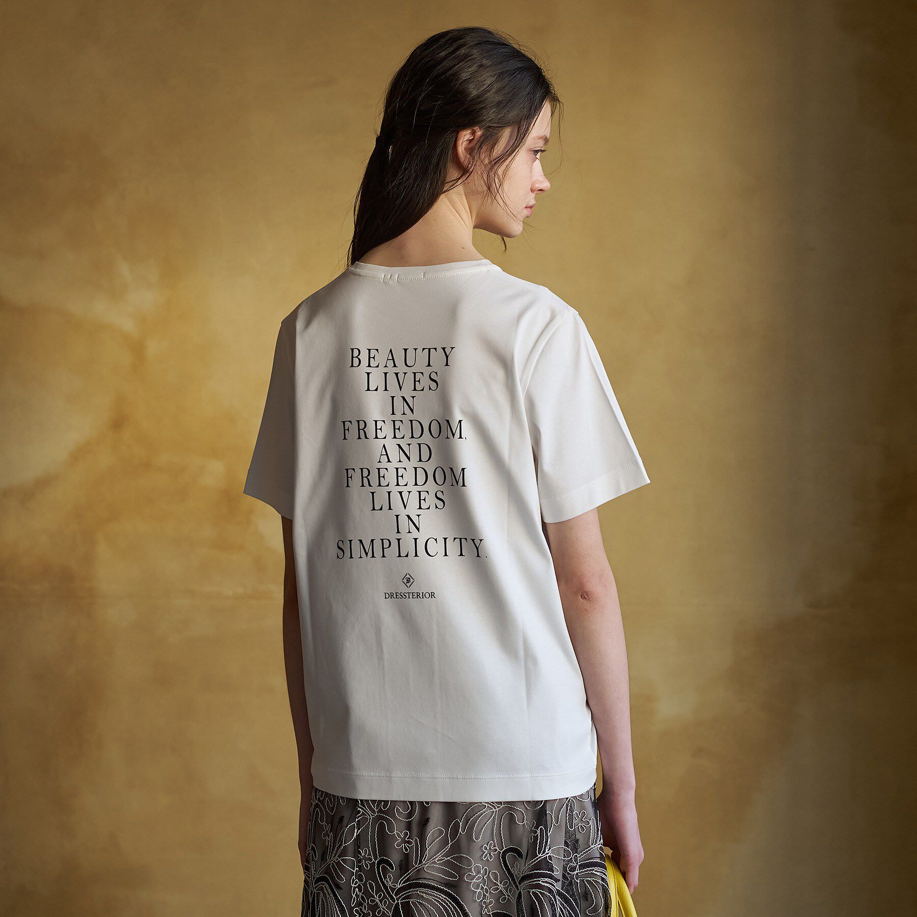 DRESSTERIOR「【接触冷感／抗菌防臭／消臭】アイスクリアコットン PARIS Tシャツ」|Tシャツ・カットソー|