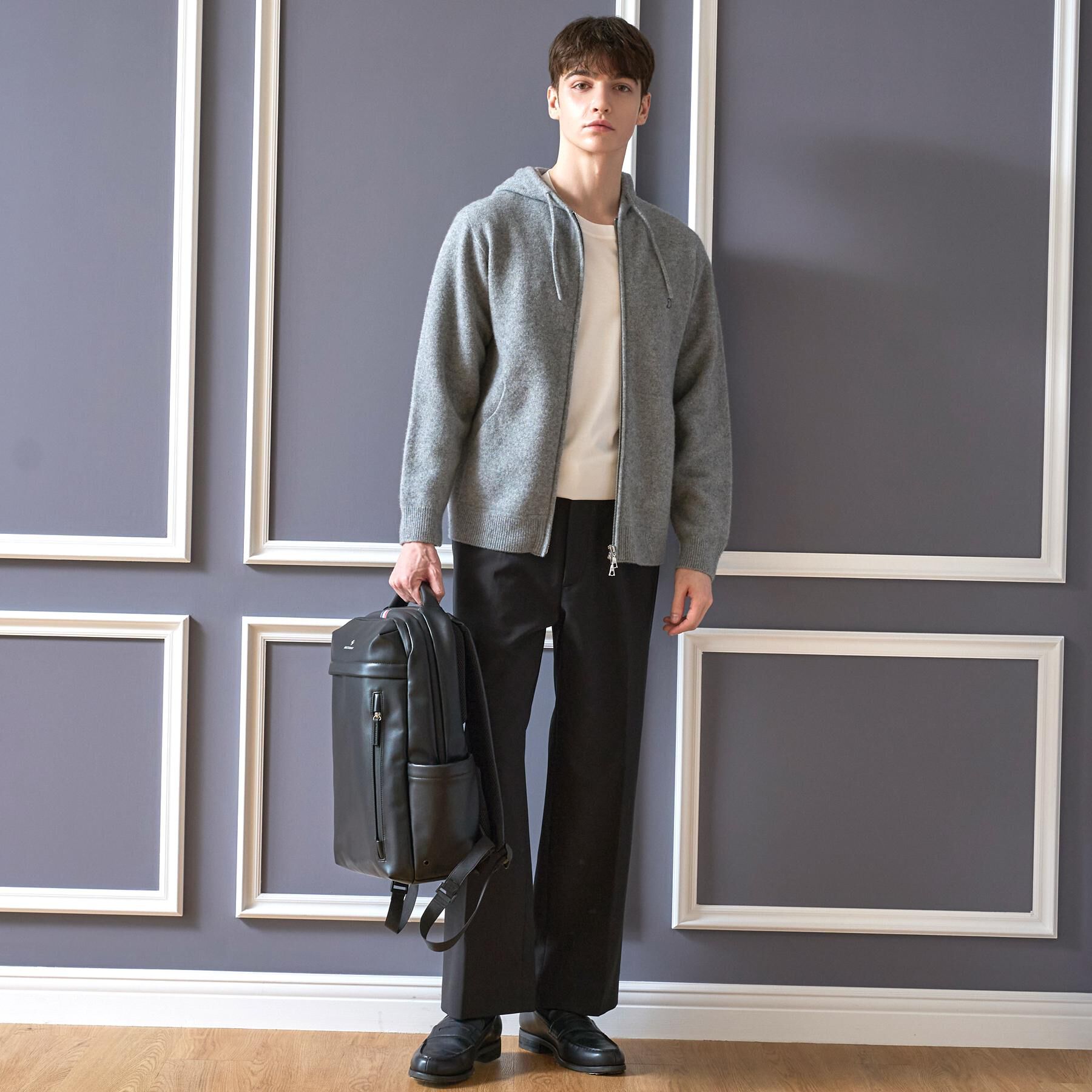 DRESSTERIOR「◆ホールガーメント（R） ウールカシミヤ ジップパーカー」|パーカー|