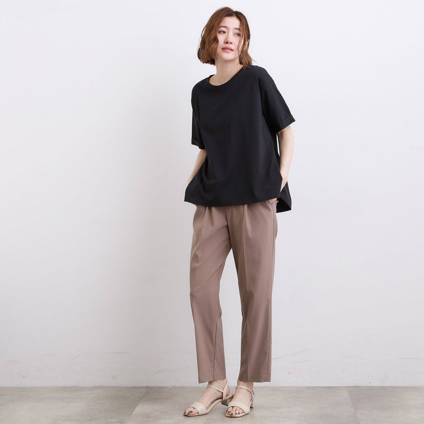 grove「【遮熱／吸水速乾／UVカット】フレアシルエットTシャツ」|Tシャツ・カットソー|