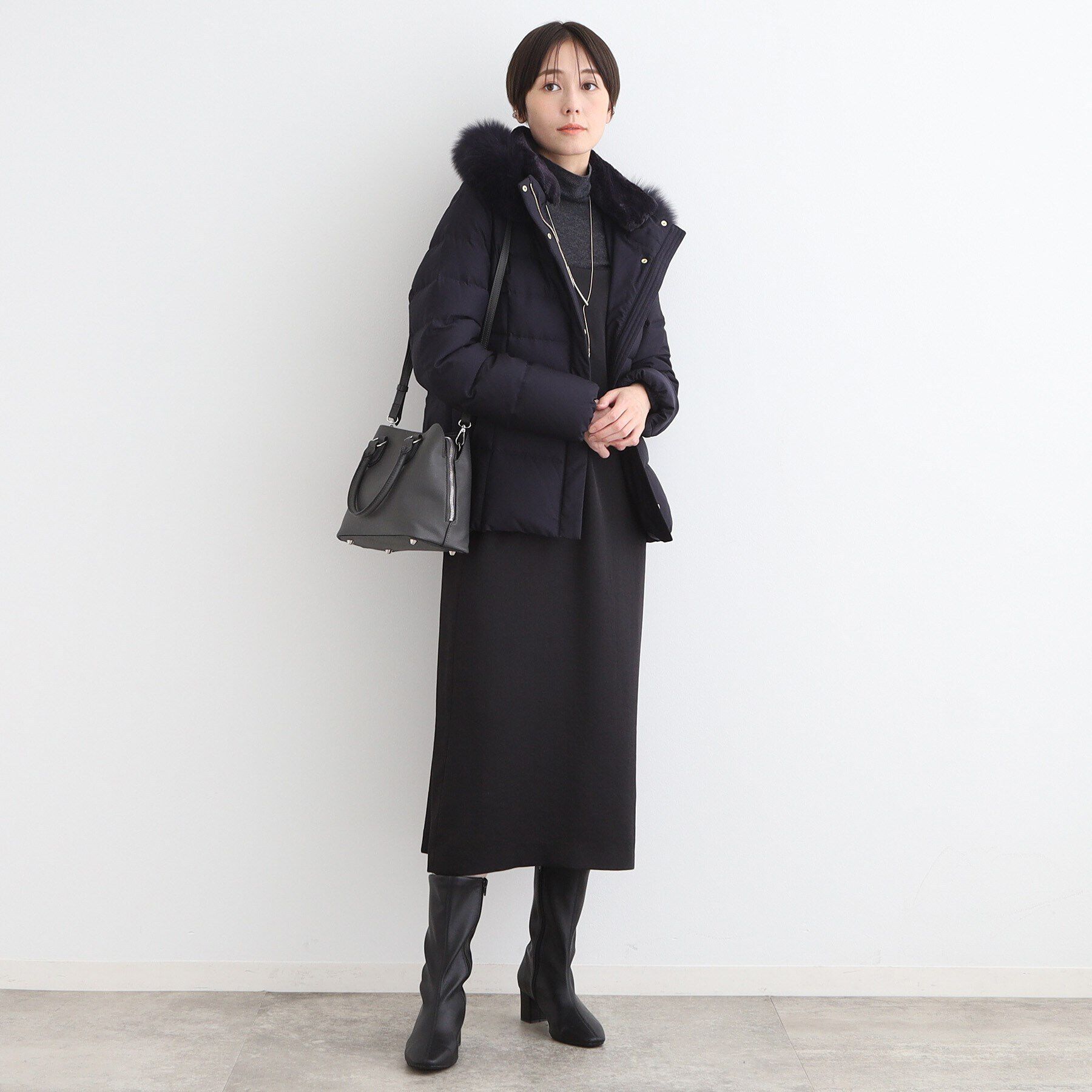 INDIVI「【名品／撥水／抗菌防臭】ショート リサイクルダウンコート」|ダウン|