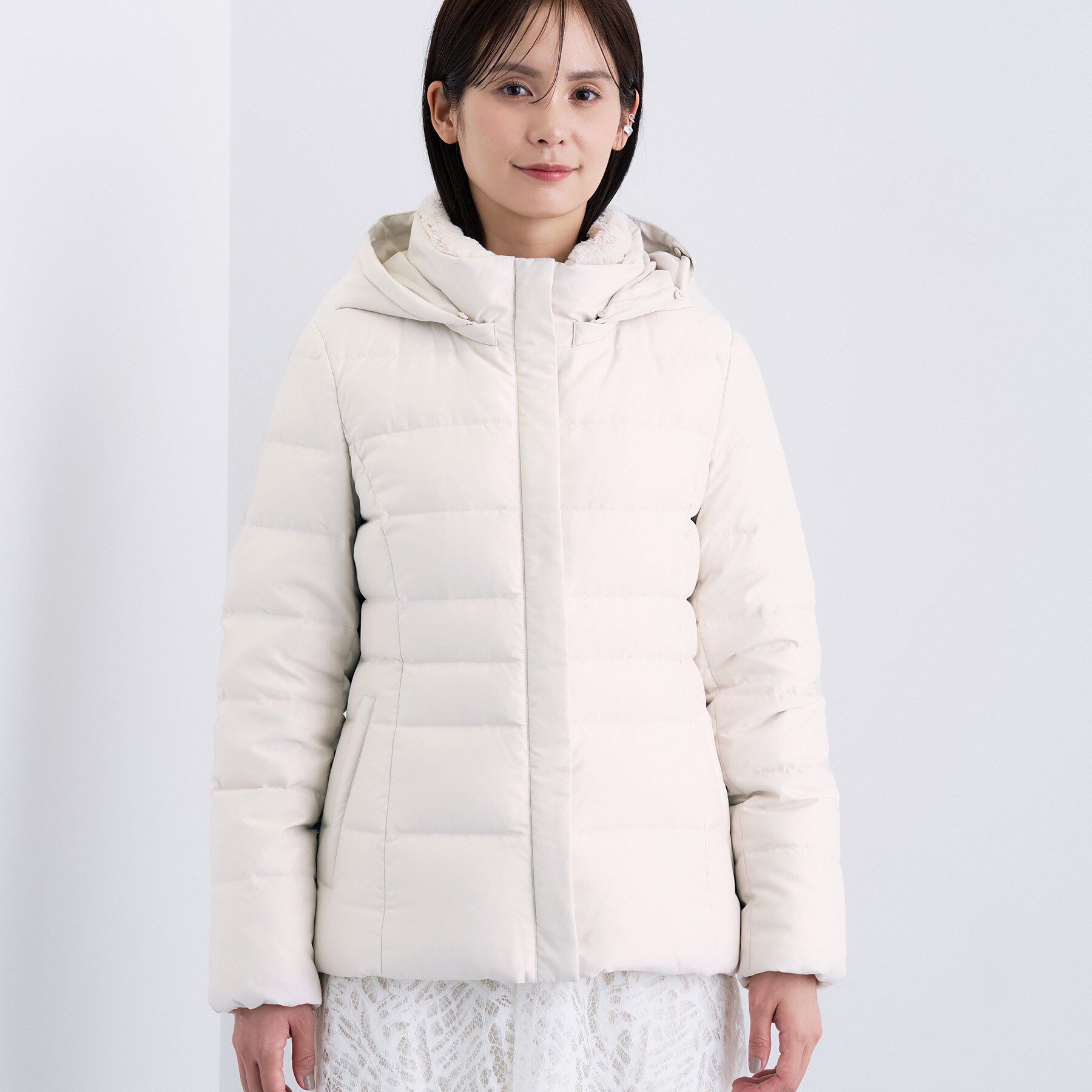 INDIVI「【名品／撥水／抗菌防臭】ショート丈リサイクルダウンコート」|ダウン|