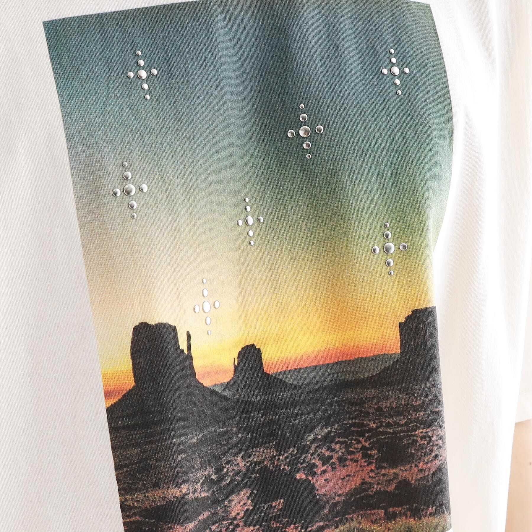 tk.TAKEO KIKUCHI「ウェスタンフォトスタッズTシャツ」|Tシャツ・カットソー|