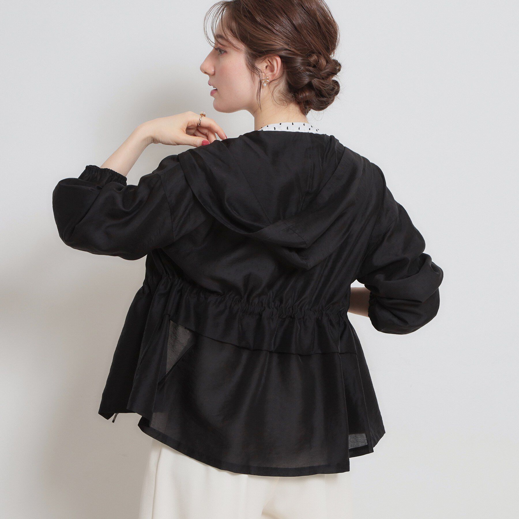 Couture broach「【洗える】愛されシアーマンパ」|ブルゾン・スタジャン|