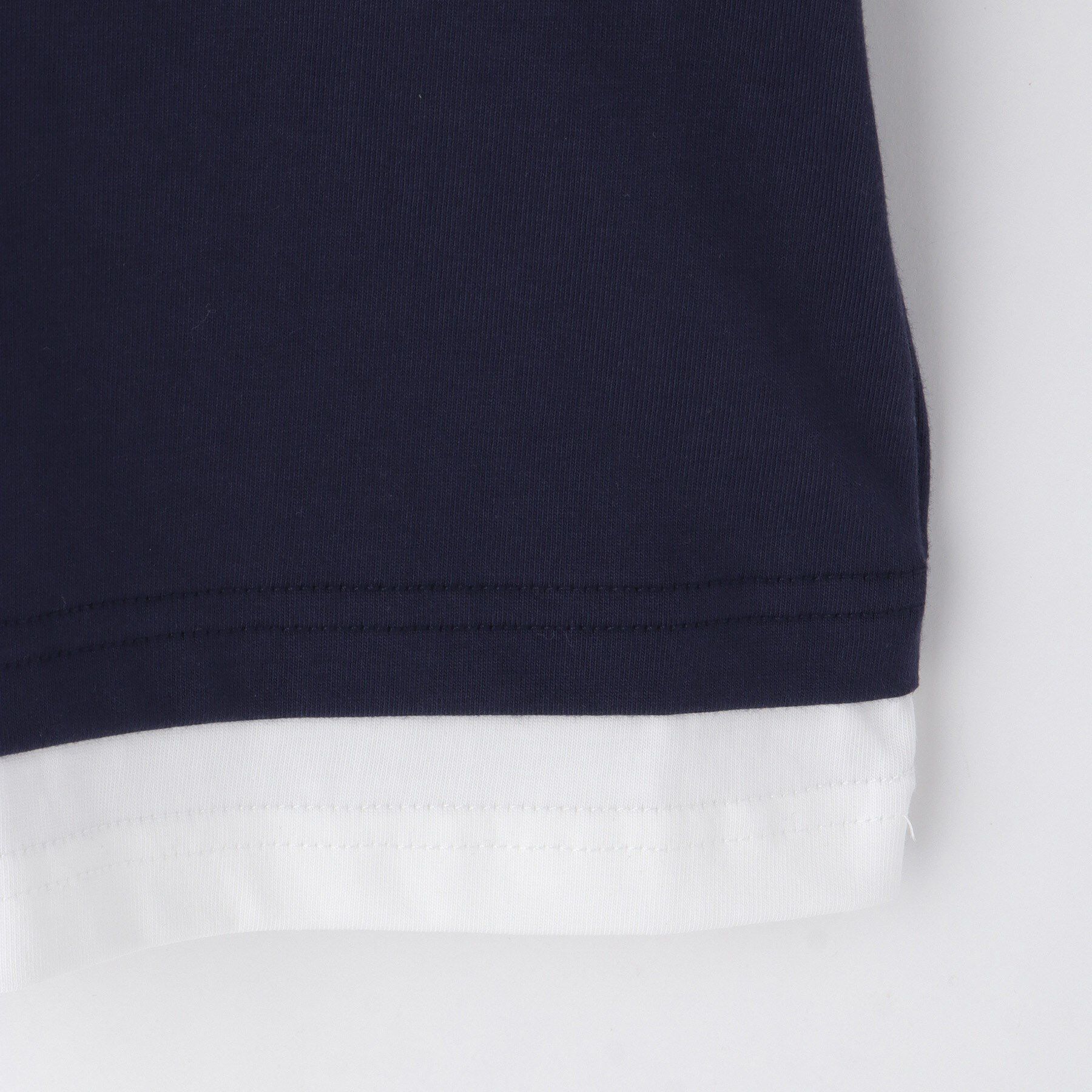 THE SHOP TK「【110－160】レイヤード風半袖Tシャツ/洗濯機OK」|Tシャツ・カットソー|
