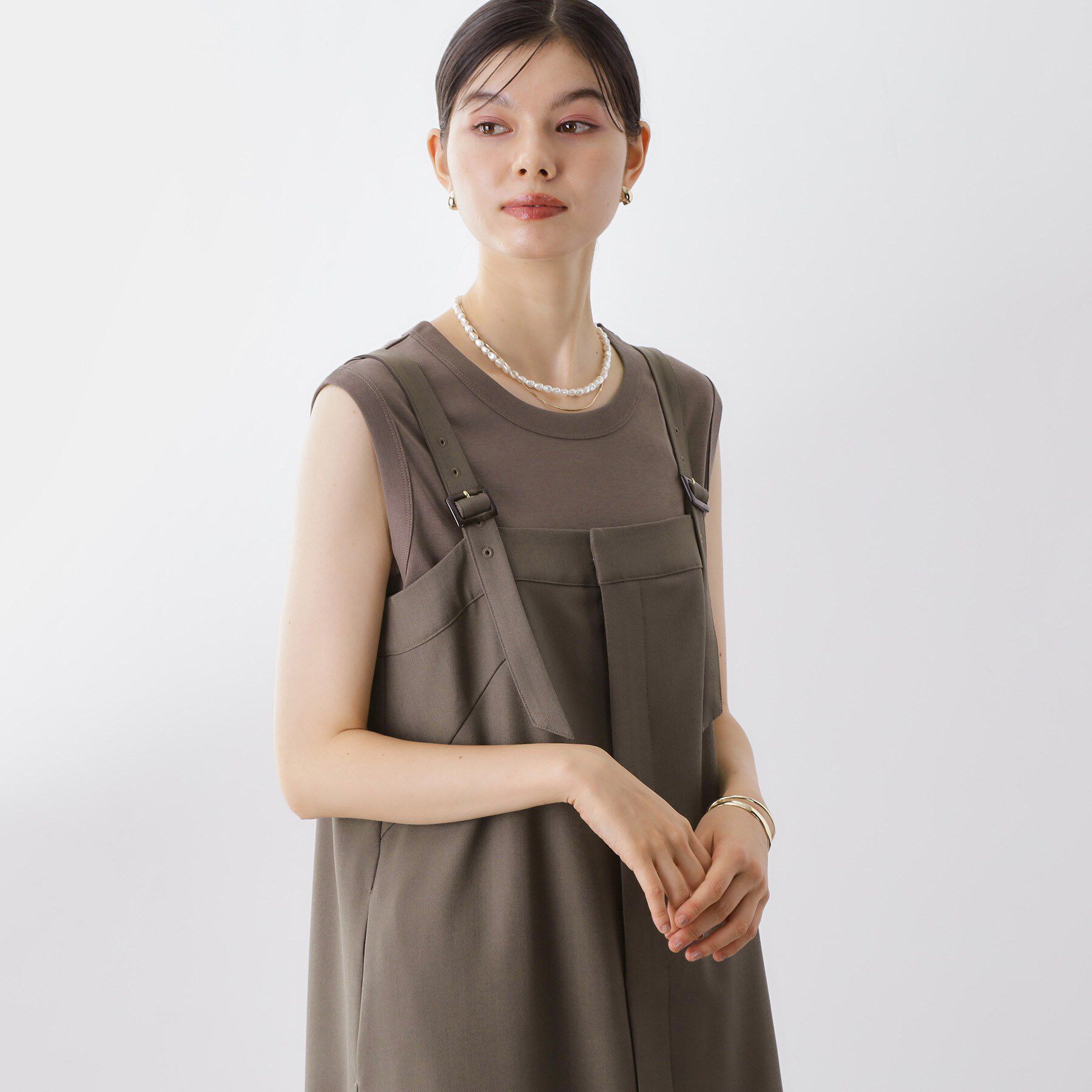 THE SHOP TK「ナローストラップジャンスカ」|ワンピース|