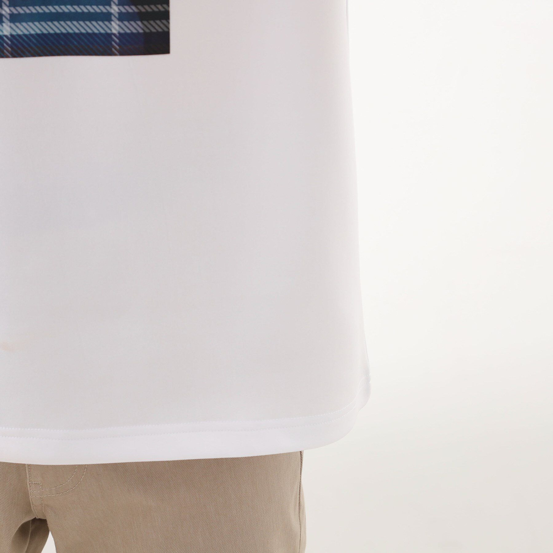THE SHOP TK「コード刺繍フォトプリント半袖Tシャツ 【洗濯機OK】」|Tシャツ・カットソー|