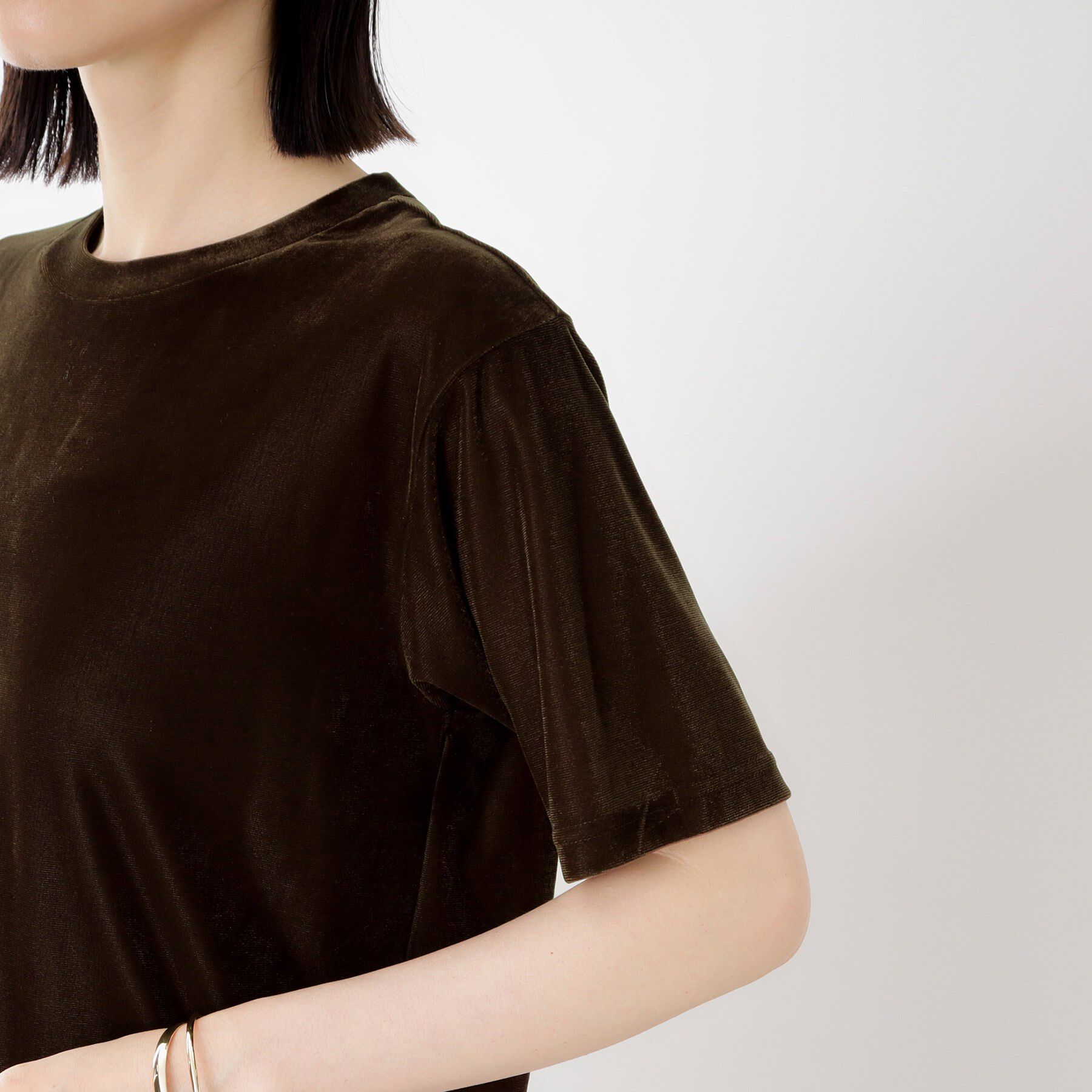 THE SHOP TK「シアーベロアカットソー【洗える】」|Tシャツ・カットソー|
