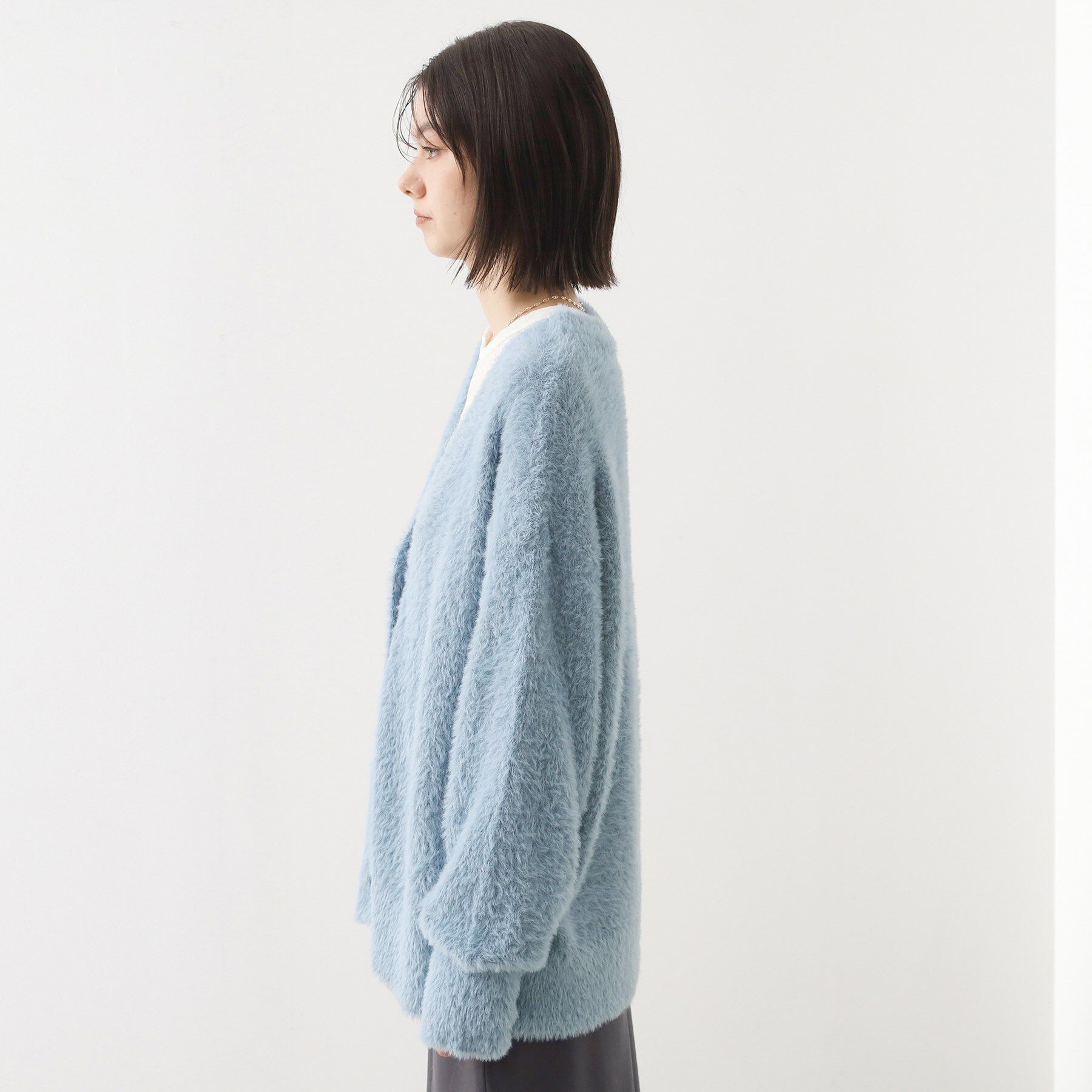 THE SHOP TK「【ふわふわあったか】フェザーカーディガン」|カーディガン|
