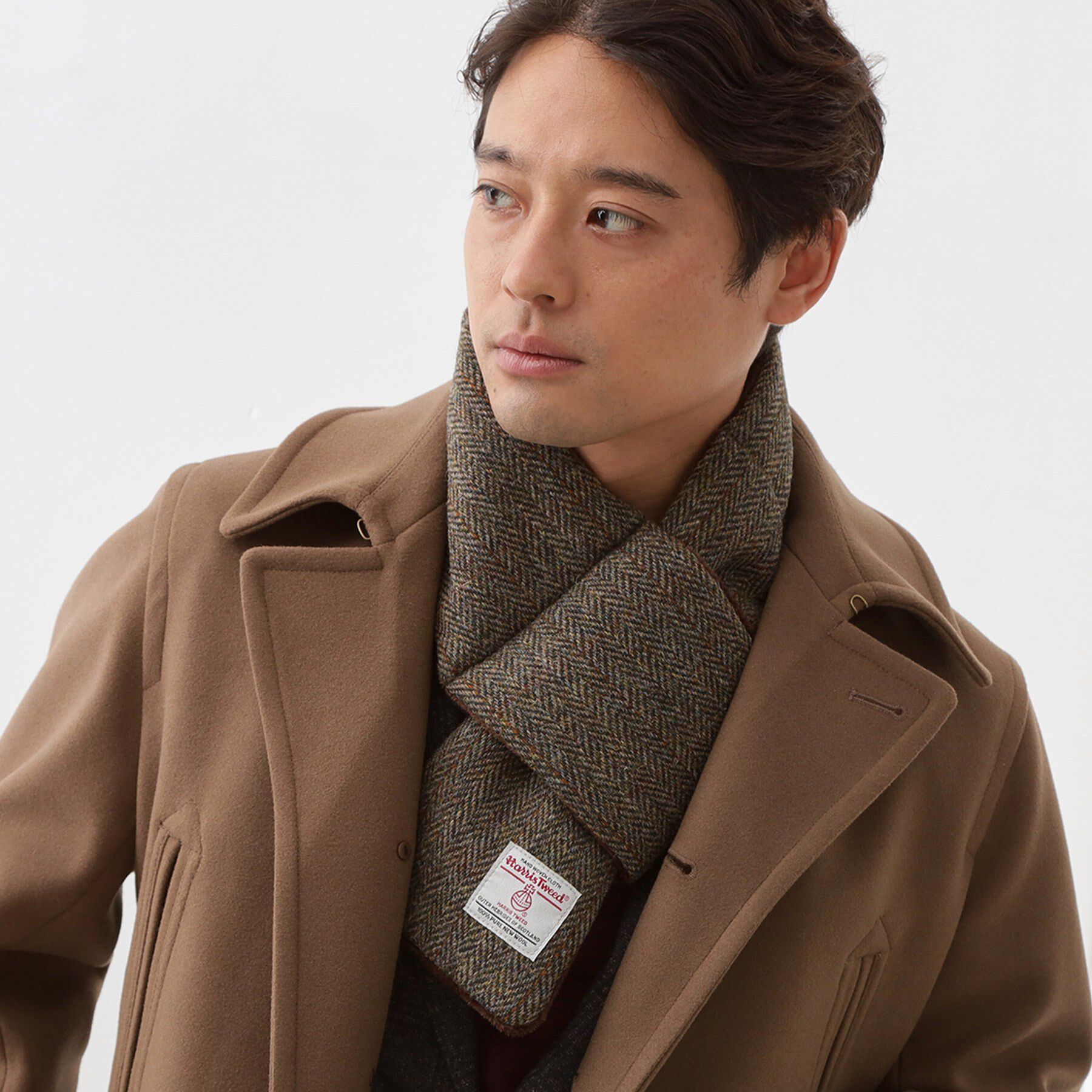 THE SHOP TK「【HARRIS TWEED／ハリスツイード】中綿入り差込マフラー」|ストール|