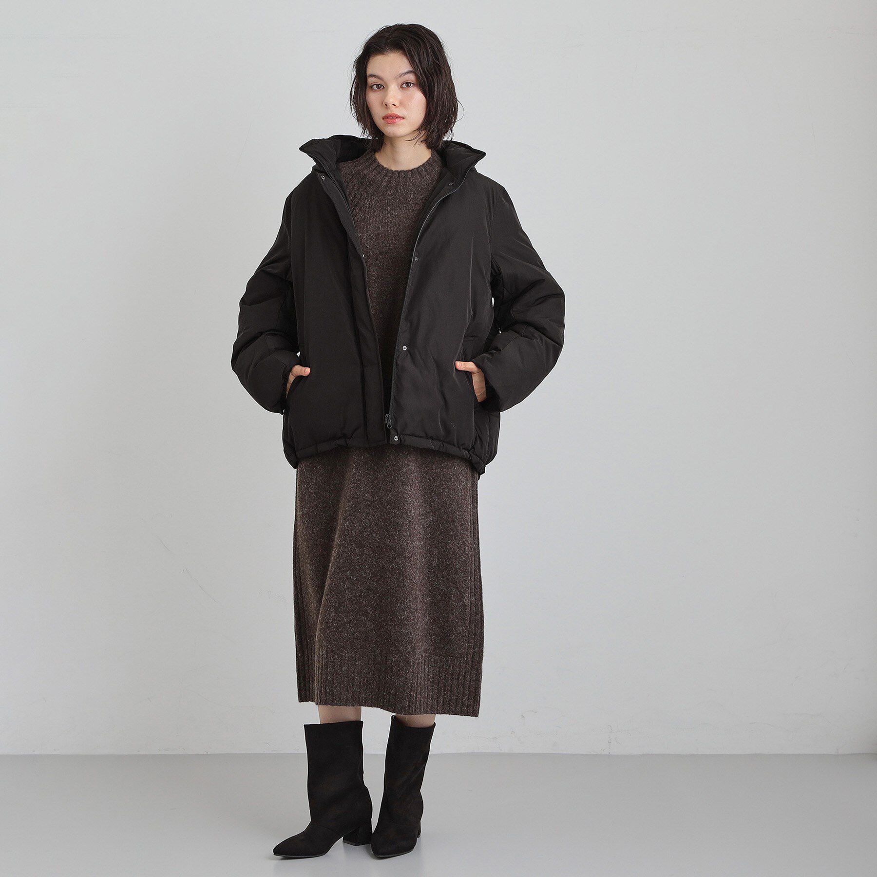 THE SHOP TK「【ぎゅっとされているような暖かさ】撥水中綿ブルゾン」|ダウン|