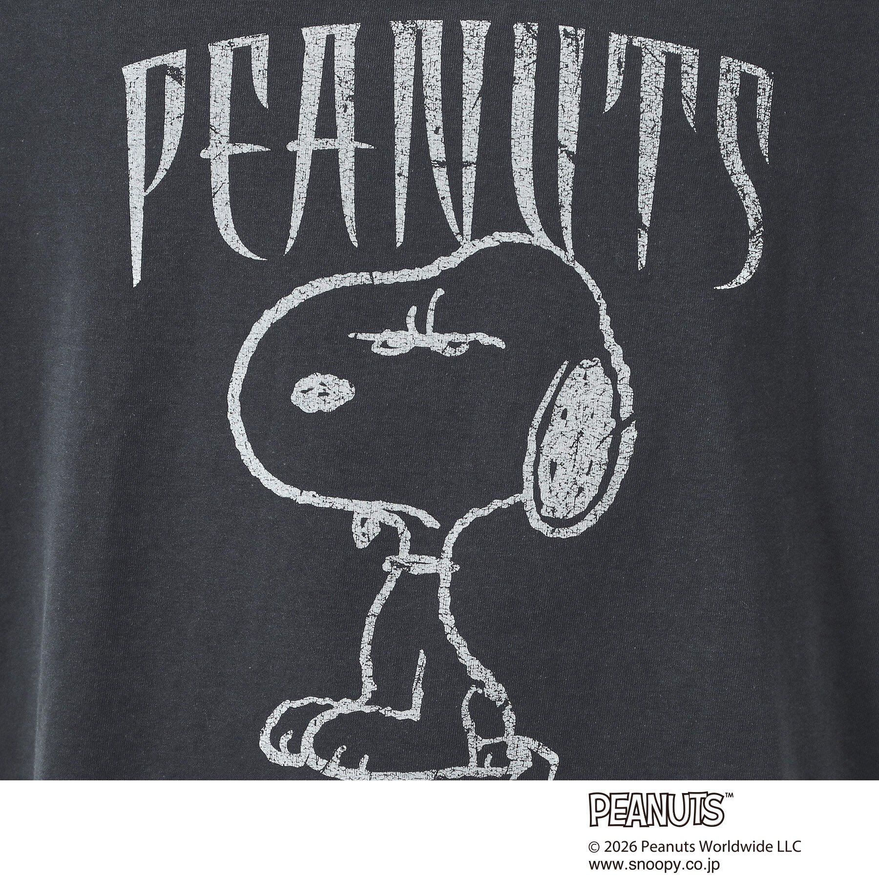 THE SHOP TK「PEANUTS ／ ピーナッツ スヌーピー ヴィンテージ風プリント長袖Tシャツ」|Tシャツ・カットソー|