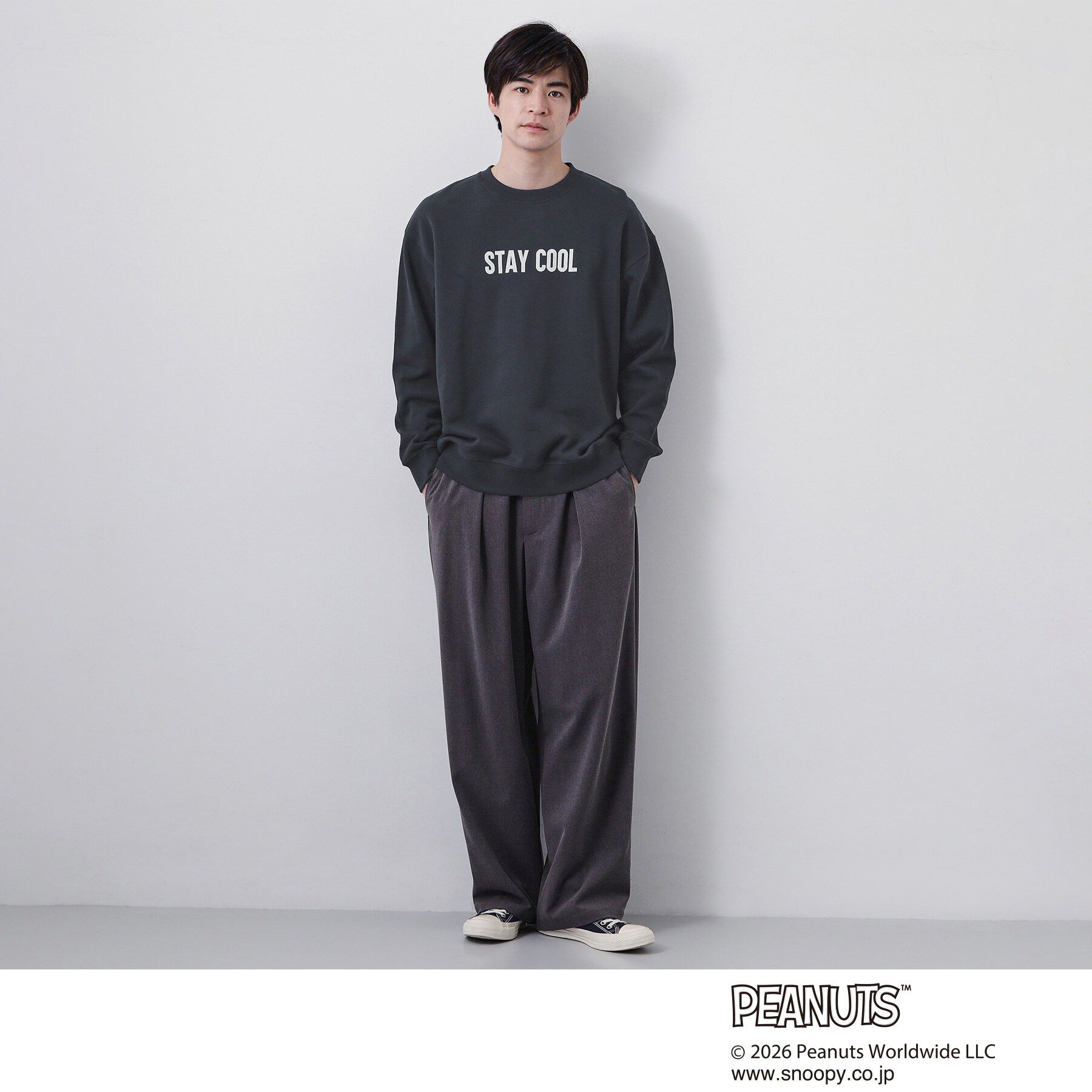 THE SHOP TK「PEANUTS ／ ピーナッツ スヌーピー ミニ裏毛スウェット」|パーカー|