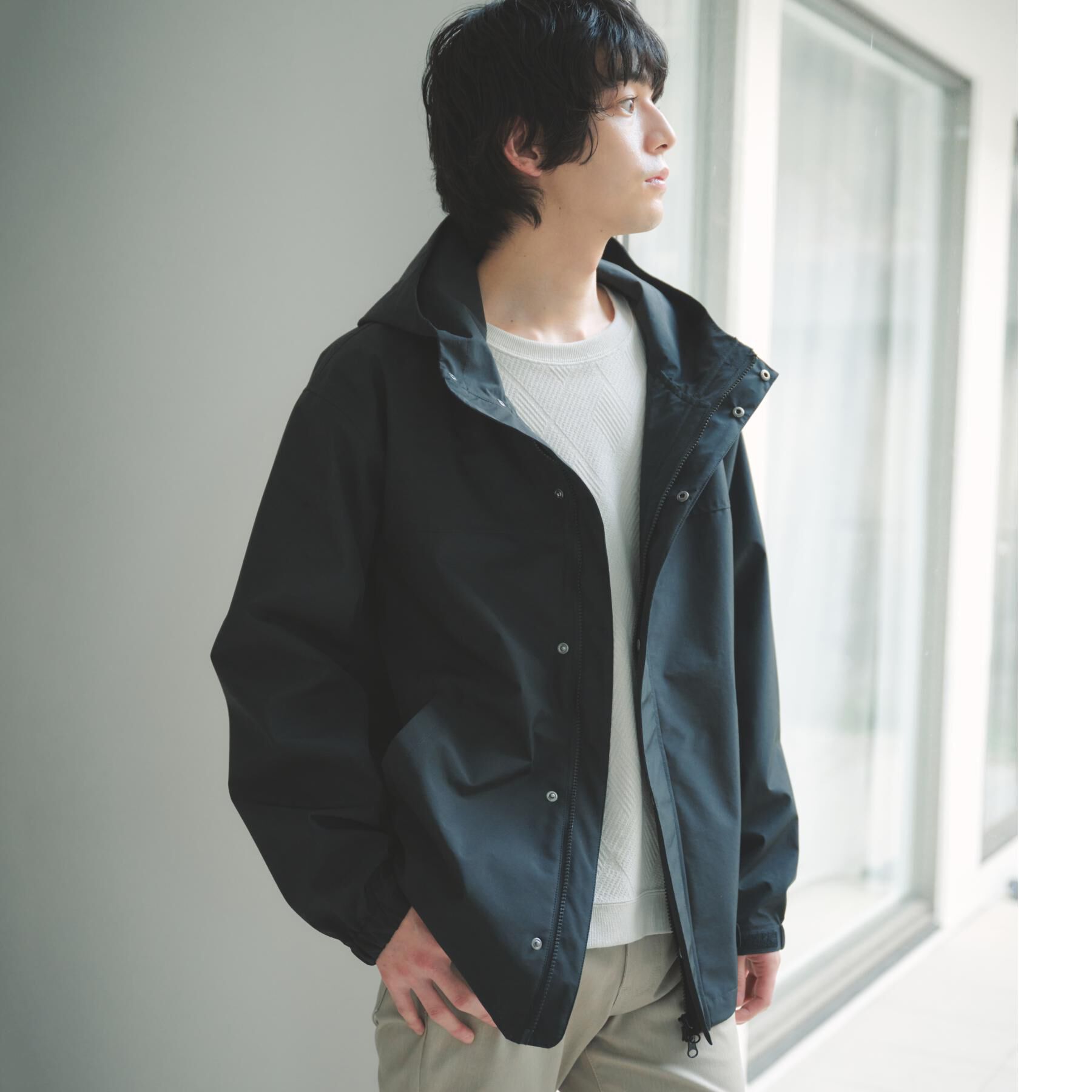 THE SHOP TK「【季節の変わり目に最適】ナイロンマウンテンパーカ  防風/洗濯機OK」|ブルゾン・スタジャン|