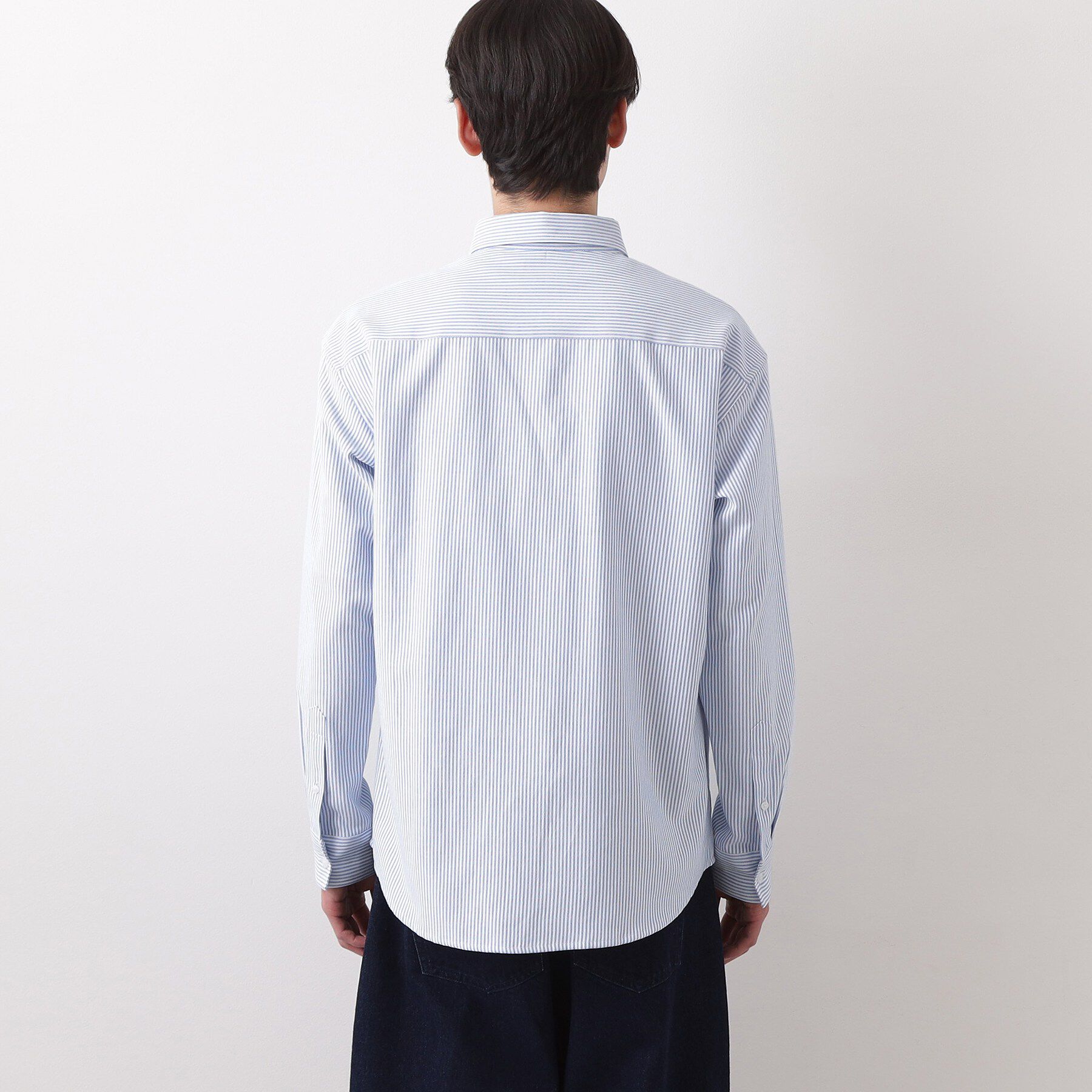 THE SHOP TK「【POLO BCS 別注】 アソート長袖シャツ ストライプ／グレー／デニム」|シャツ・ブラウス|