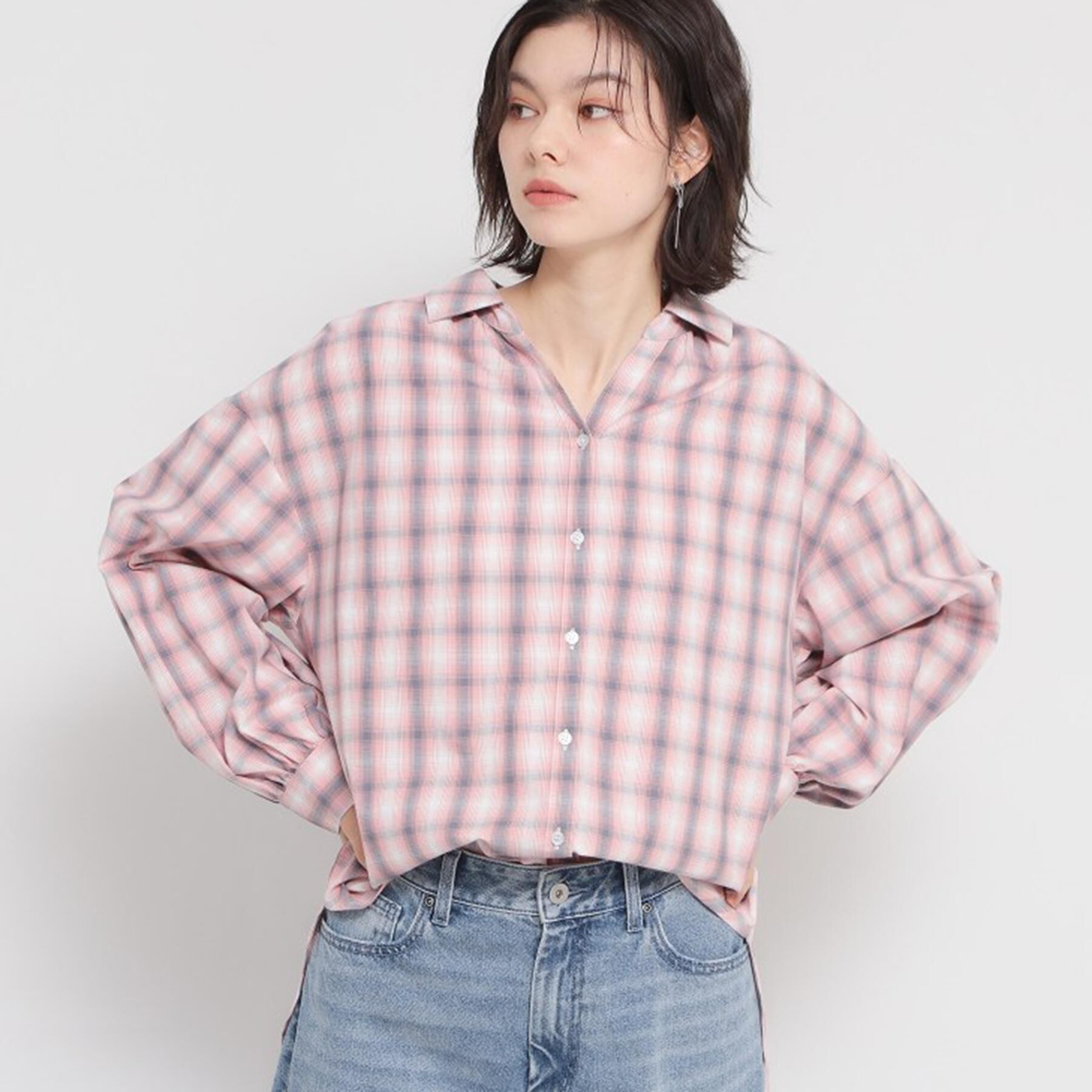 THE SHOP TK「【後ろ姿もサマになる】バックシャーリングシャツ」|シャツ・ブラウス|