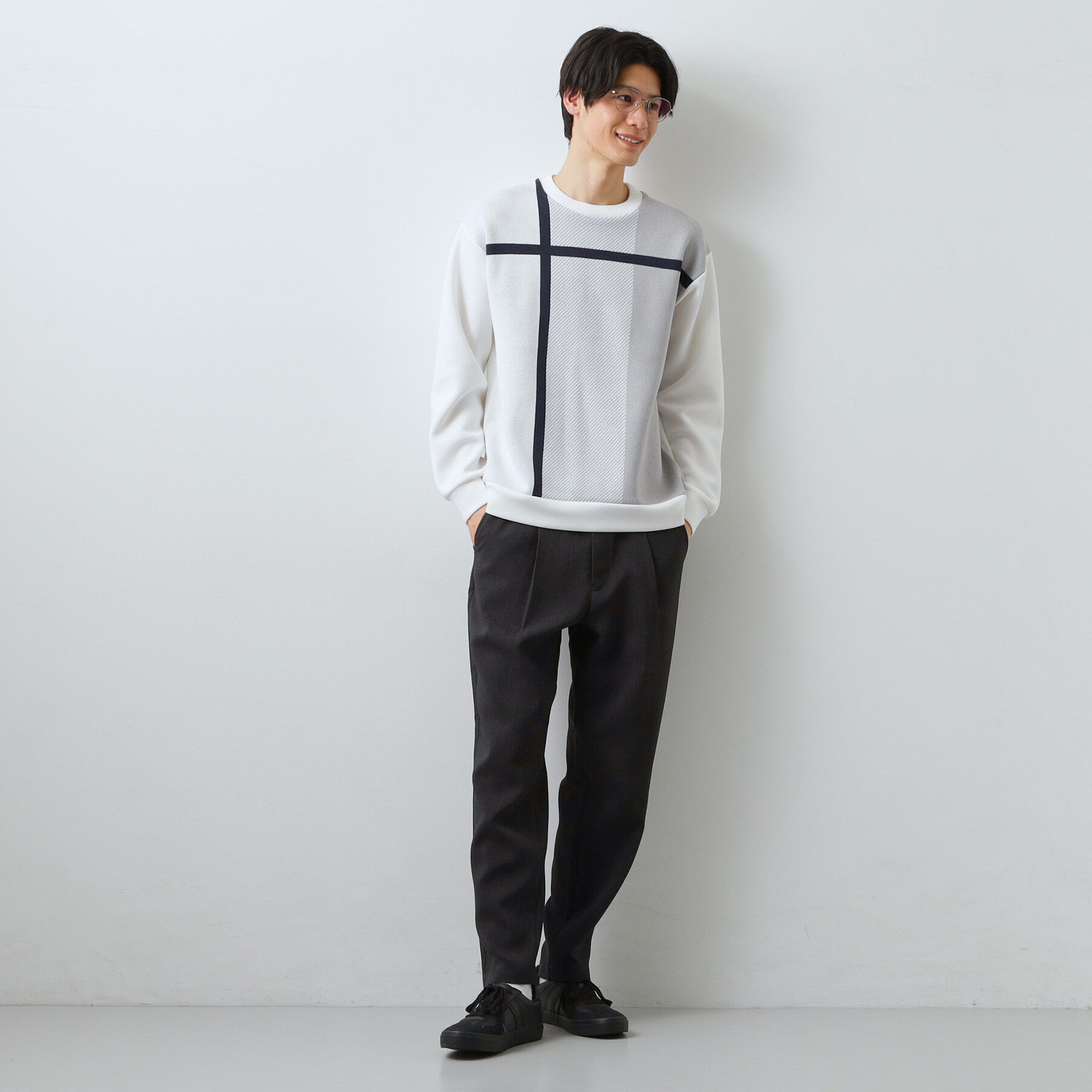 THE SHOP TK「【LINO FINE】リネンライク イージースラックス 吸水速乾/イージーケア/UVカット/洗濯機O」|その他|
