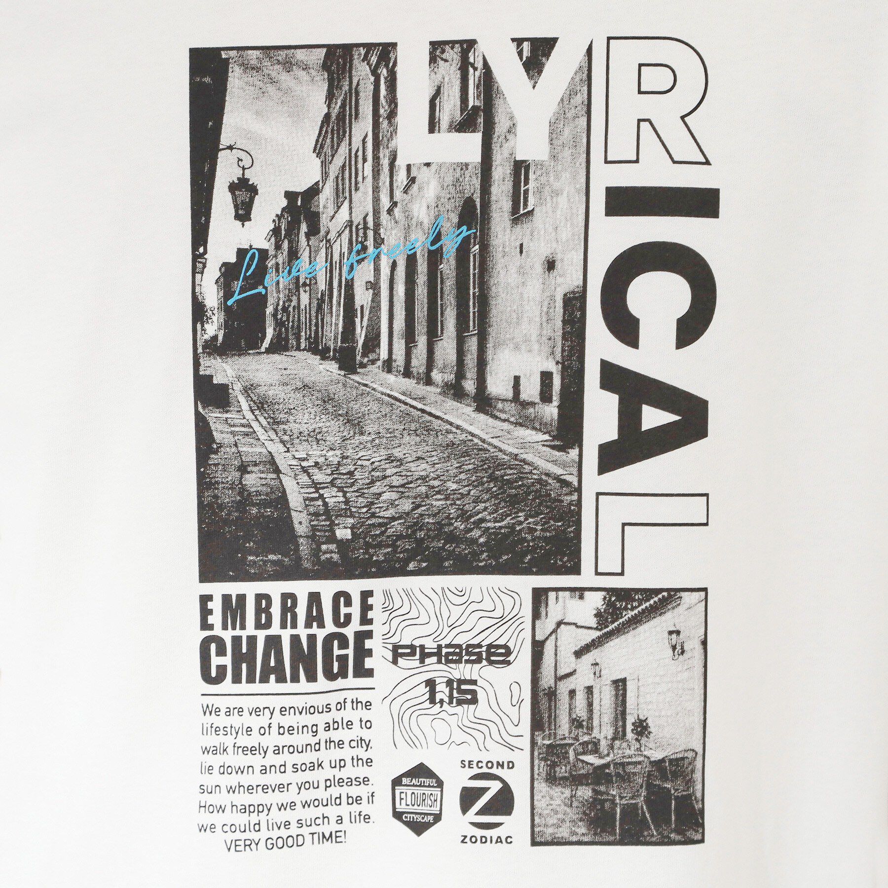 THE SHOP TK「【夏コーデの主役に】グラフィックコットン半袖Tシャツ CAT／LANDSCAPE」|Tシャツ・カットソー|
