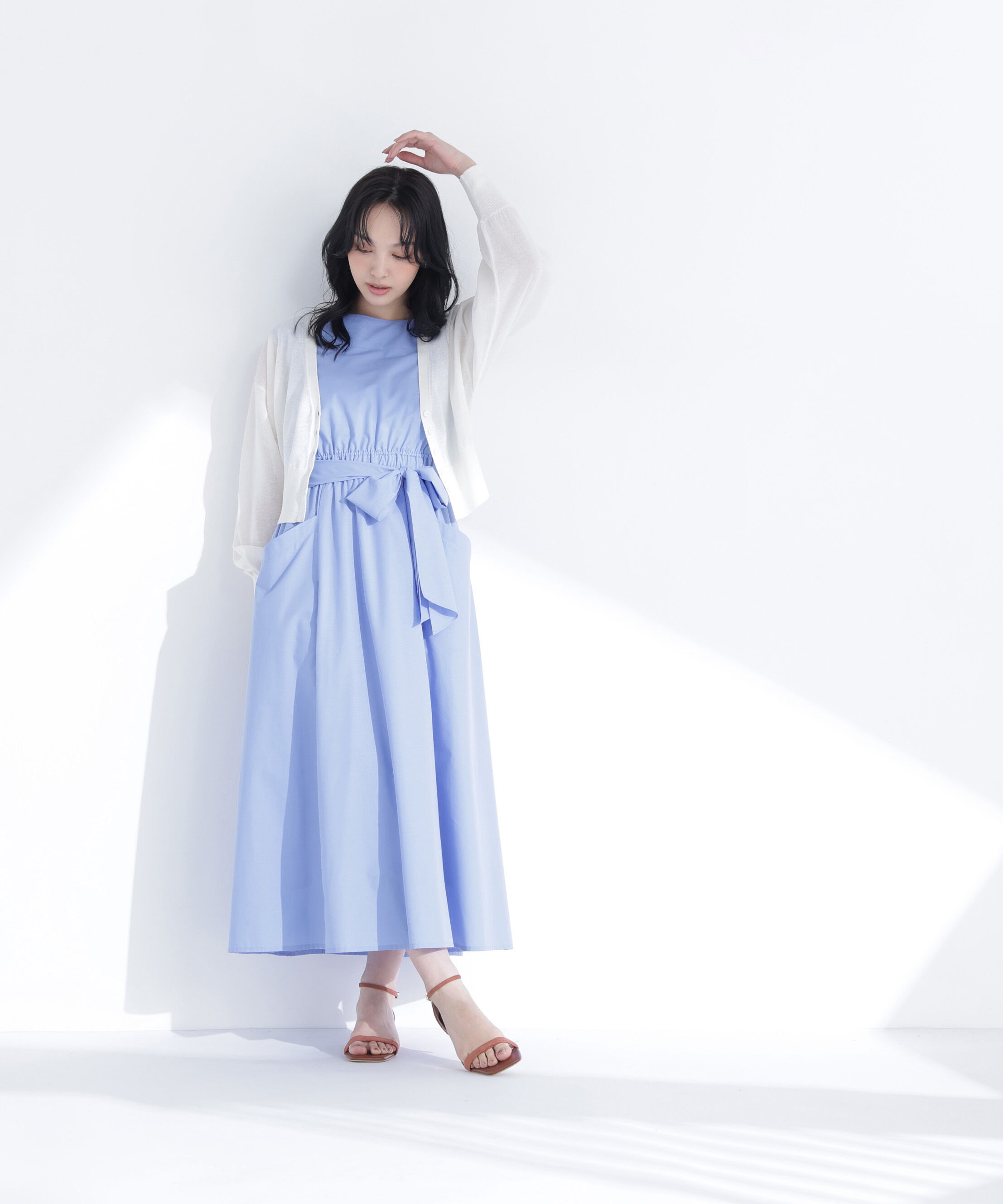  「〈ちょうど、いい服〉さらりと、涼しげ麻混カーディガン」|ニット・セーター|