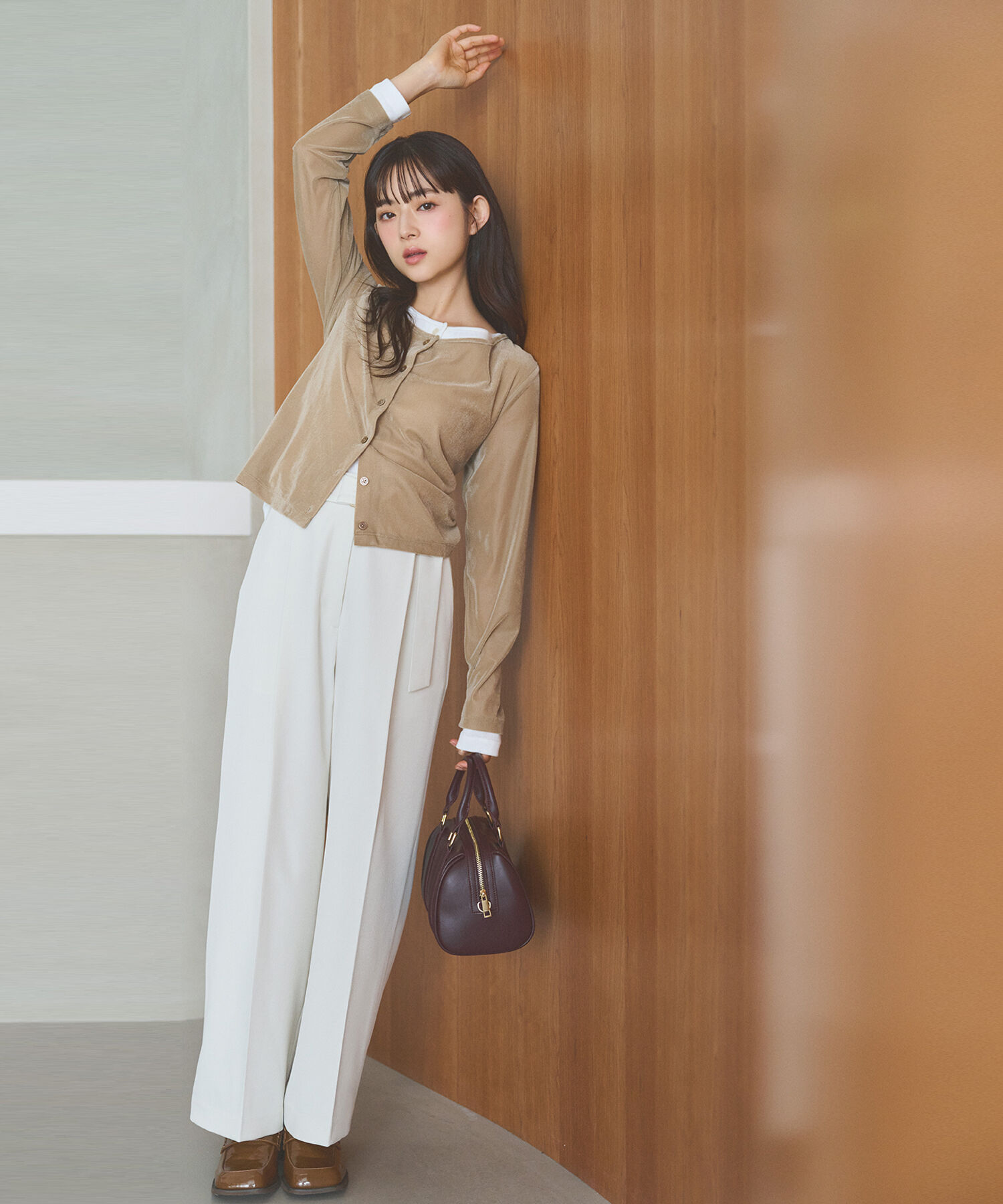  「<ちょうど､いい服>いつでもどこでも｡ﾛﾝｸﾞｼｰｽﾞﾝﾜｲﾄﾞﾊﾟ  」|その他|オフホワイト1