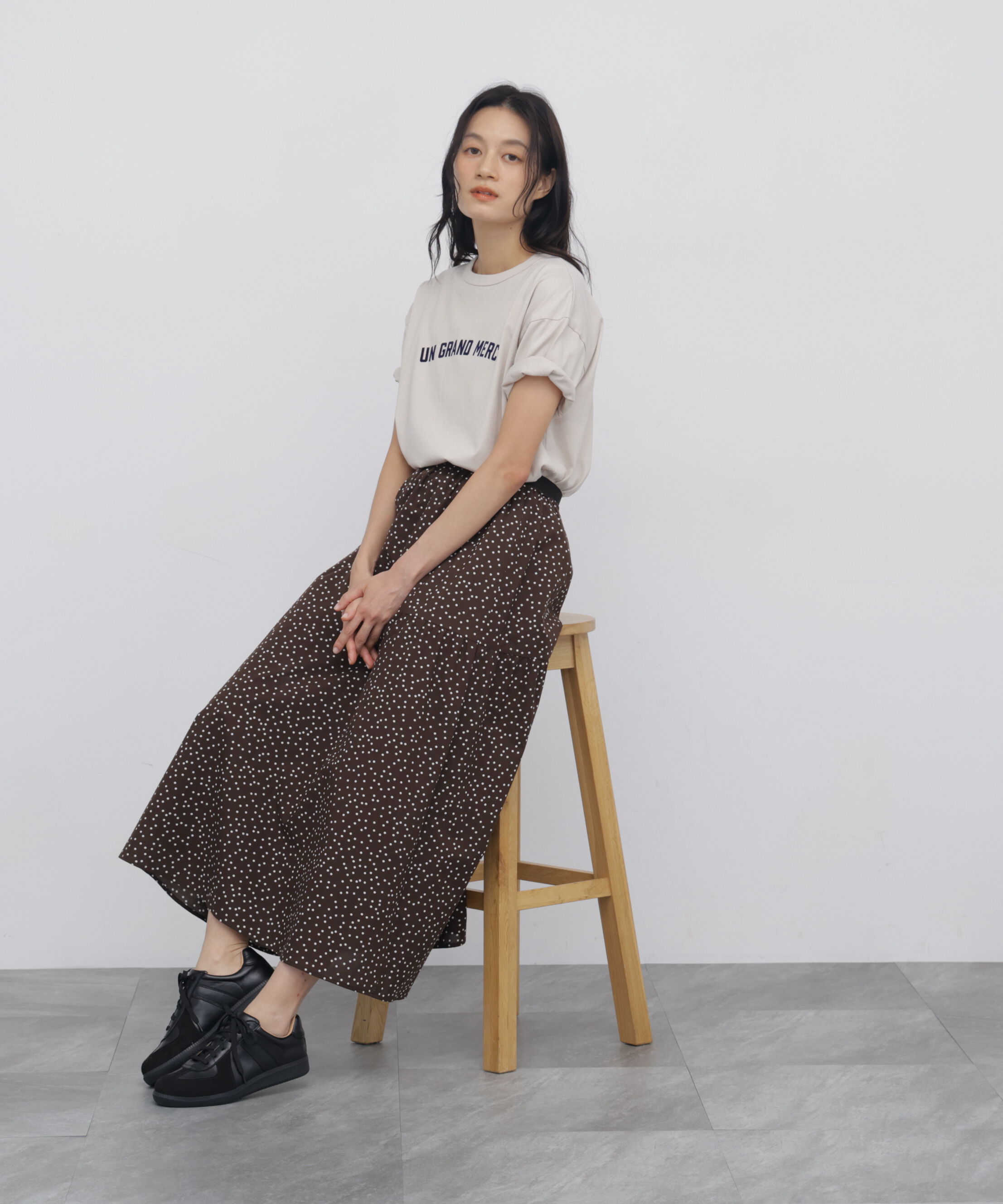  「◆フロッキープリントクルーネックＴシャツ」|Tシャツ・カットソー|