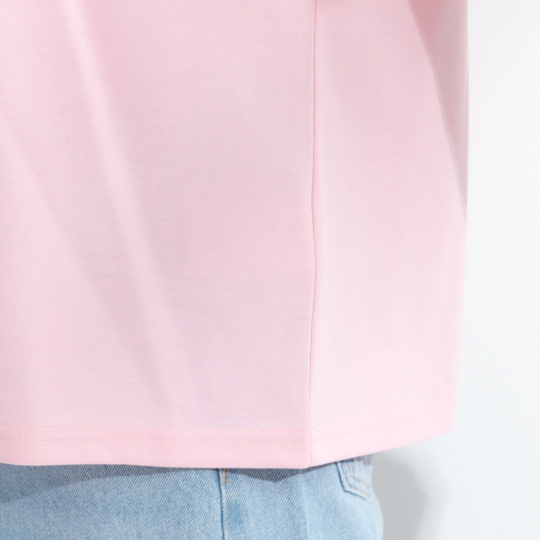SHOO･LA･RUE「【S-LL/汗ジミ軽減/ひんやり/UVカット】フリルTシャツ」|Tシャツ・カットソー|