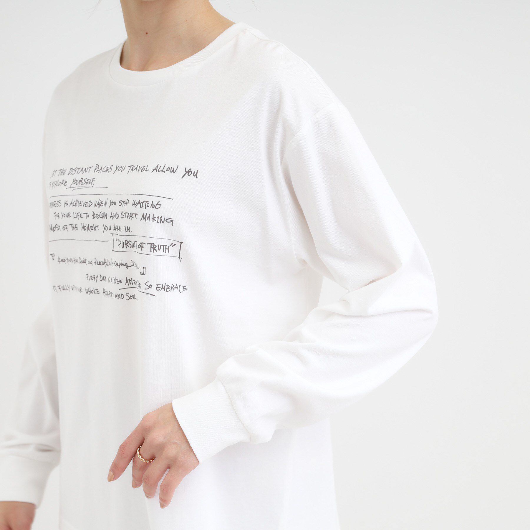 SHOO･LA･RUE「グラフィックアソート ベーシックロンT」|Tシャツ・カットソー|