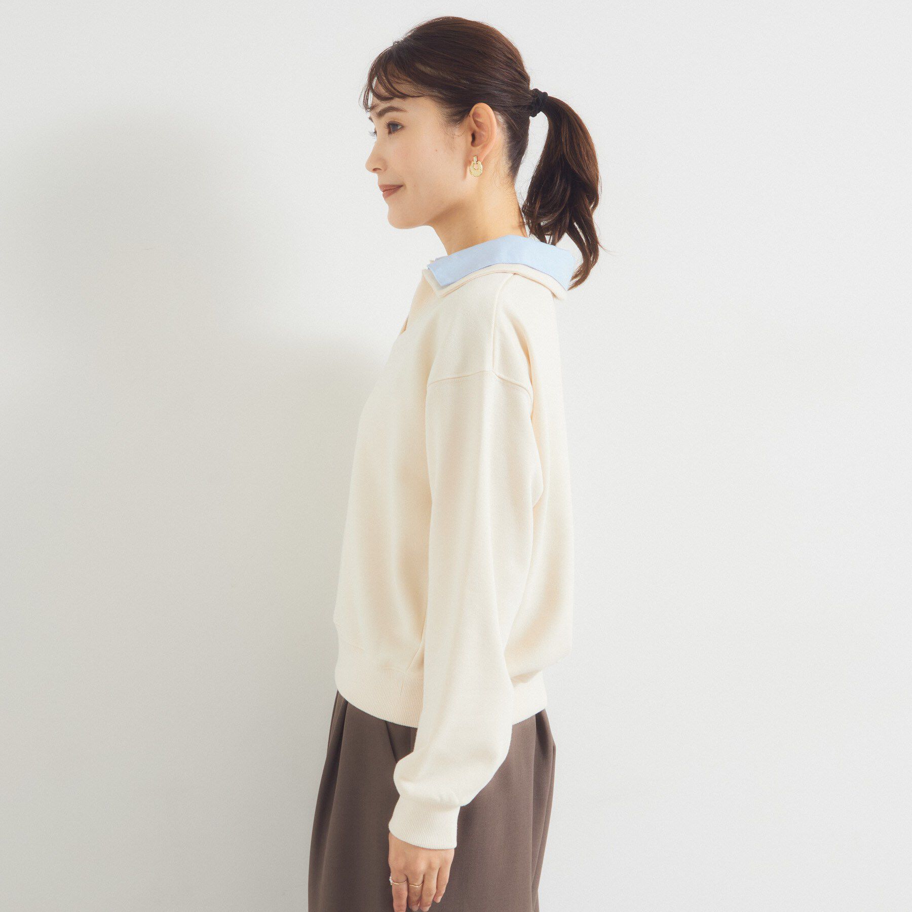 ITS&rsquo;DEMO「レイヤード風裏毛プルオーバー」|Tシャツ・カットソー|