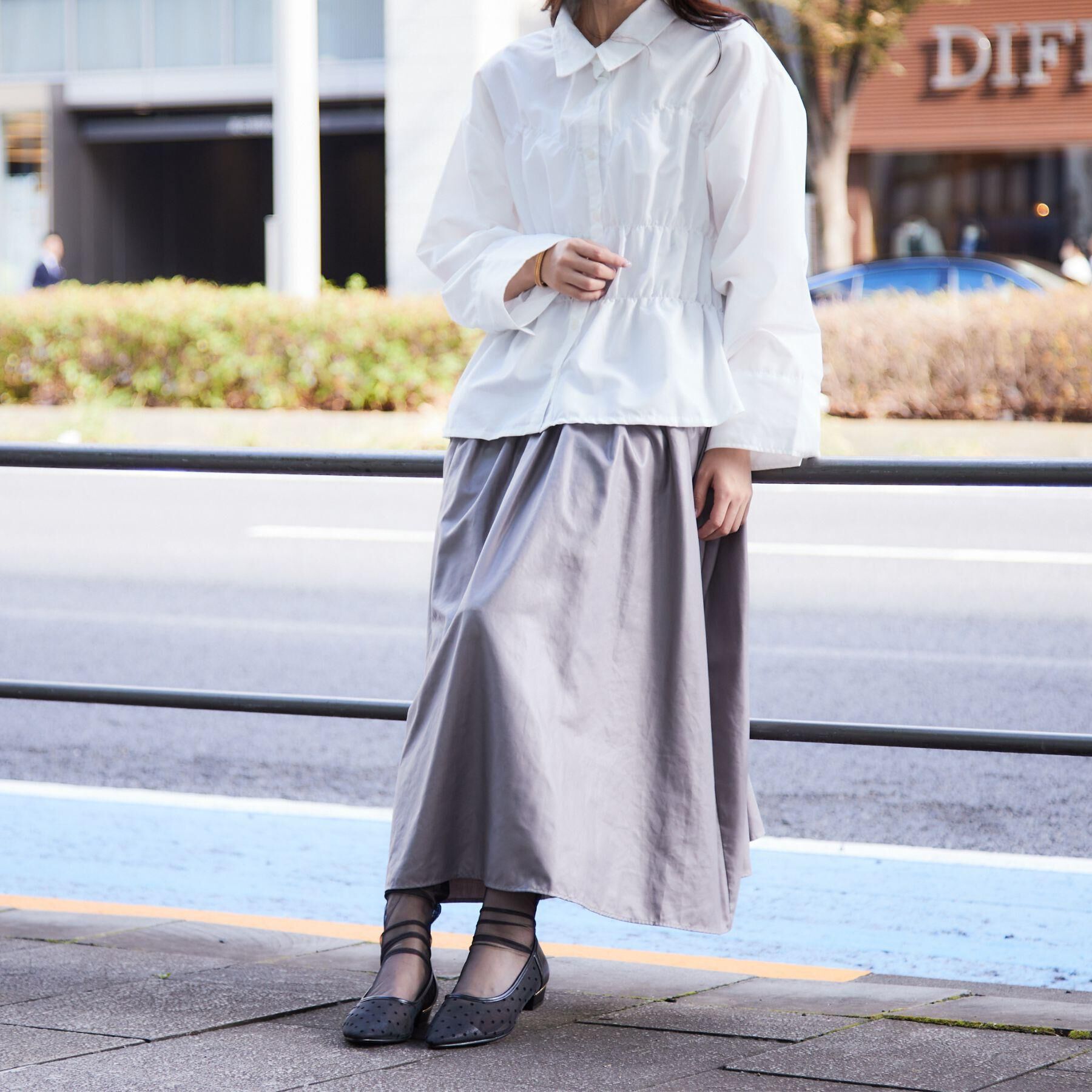 ESPERANZA「《定番》晴雨兼用クッションフラットパンプス」|パンプス|