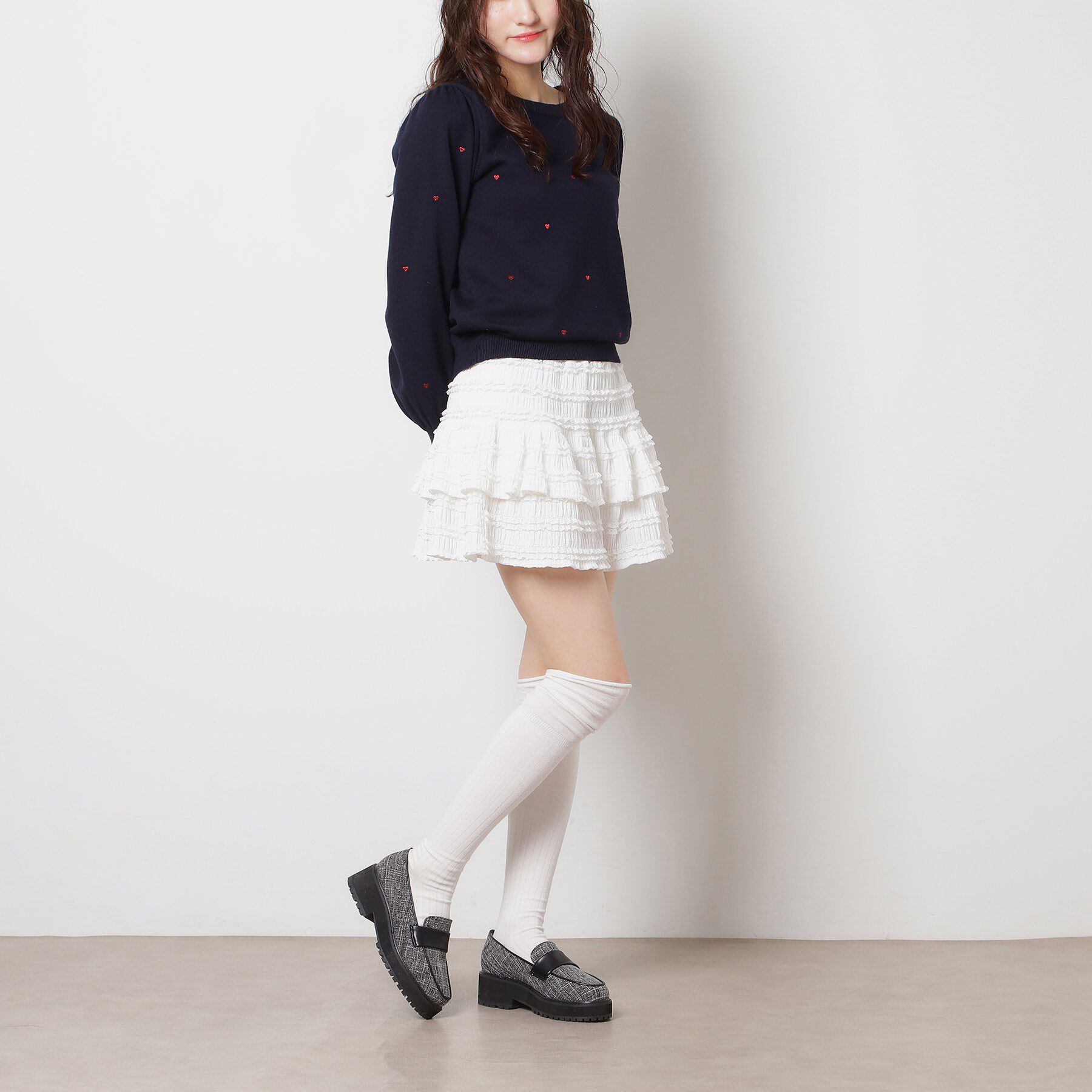 ESPERANZA「【レイン対応】リボン厚底ローファー」|パンプス|